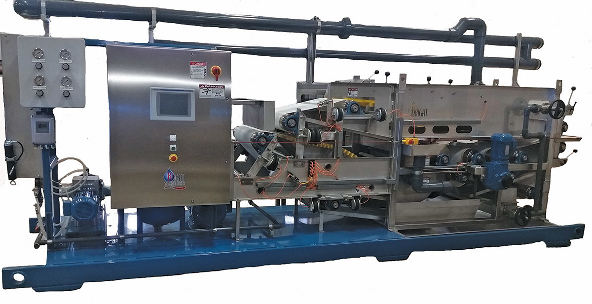Bright Technologies 0 6 Meter Skid Mounted Belt Filter Press