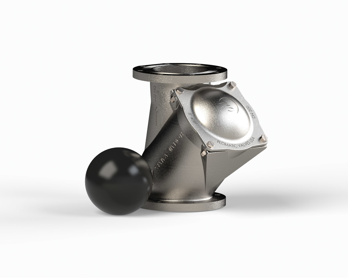Meet Flomatic’s 8-Inch AIS-Compliant Model 408S6 Stainless Steel Ball Check Valve