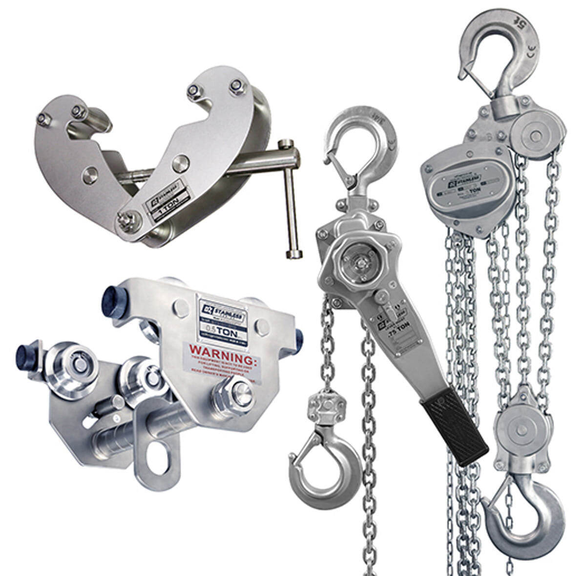 OZ Lifting Products Stainless Steel Lineup