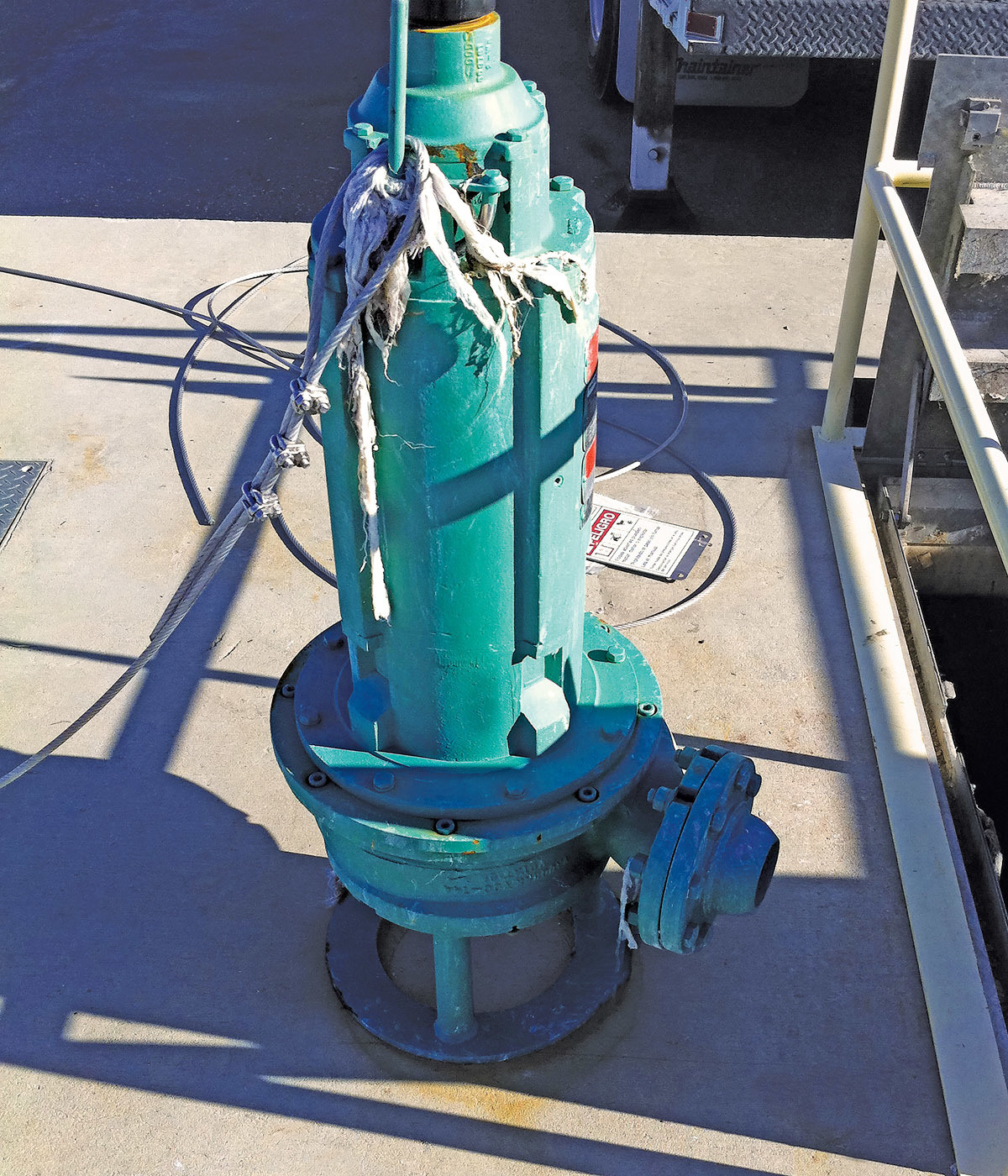 Pump Station Adds  Conditioning Pump  to the Mix