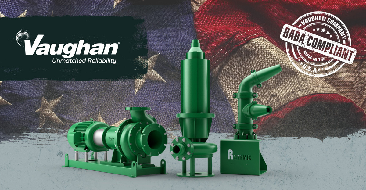 Vaughan Co. Ensures Fast Lead Times for Reliable Pumps
