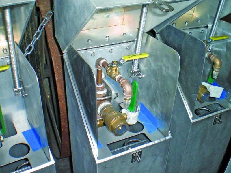 American Machine & Conveyor cold weather outdoor water sampling station