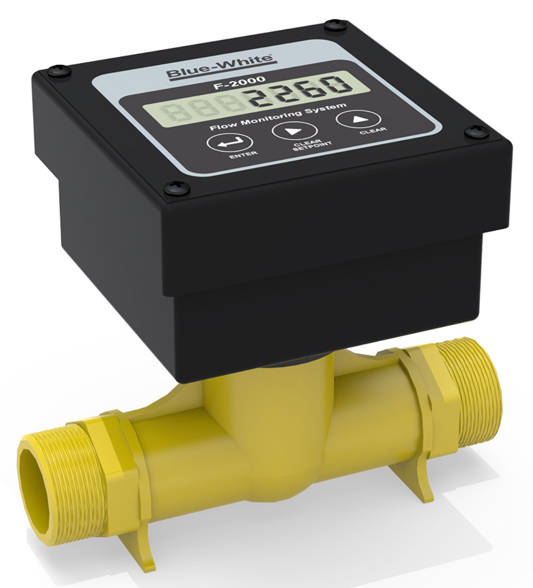 Blue white digi meter f 2000 paddlewheel flow meter