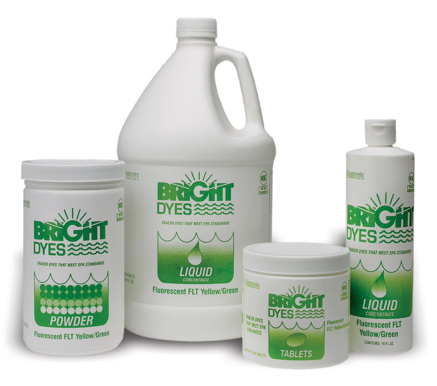 Dye - BRIGHT DYES - Division of Kingscote Chemicals concentrated leak inspection dyes