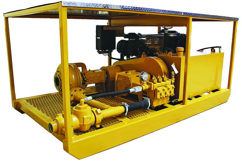 Buckhorn pipeline pressure test pump