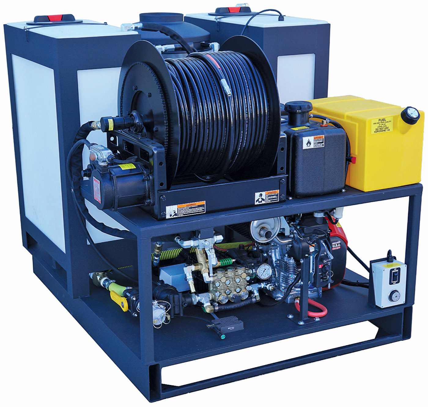 Cam spray cv series cargo van hot water drain jet