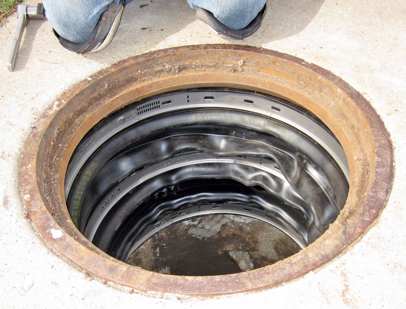 Manhole Rehabilitation - Cretex Specialty Products LSS Internal Manhole Chimney Seal