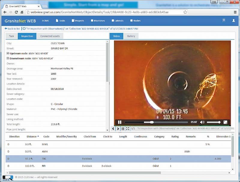 Inspection Software - CUES GraniteNet