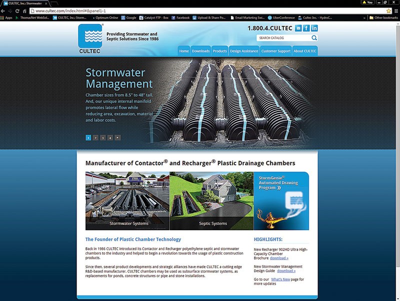 Cultec adds downloads, product details to website