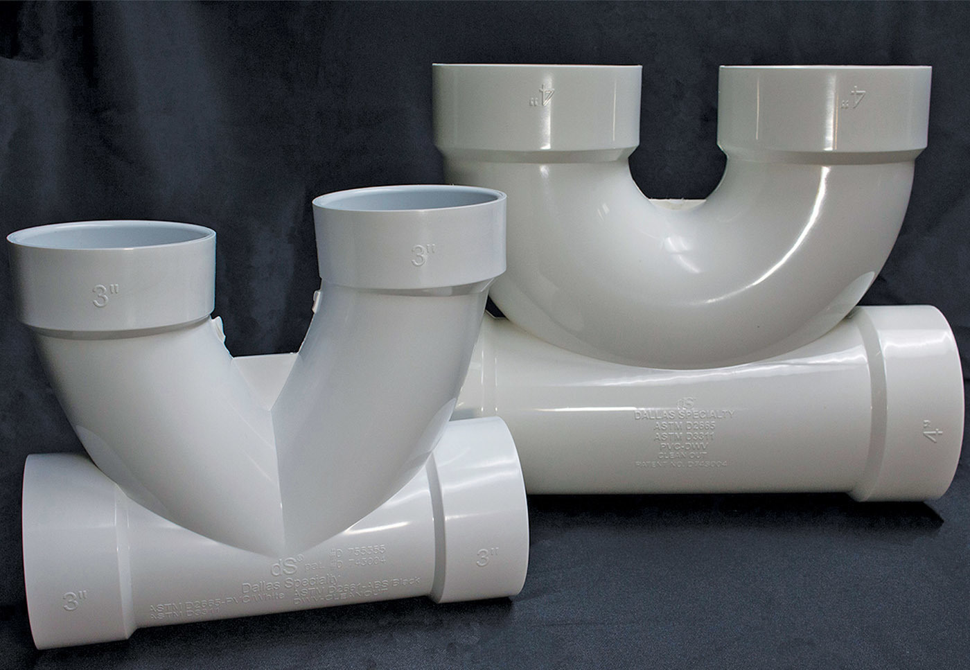 Pipe Parts/Fittings - Dallas Specialty Double Barrel 2-way PVC Cleanout