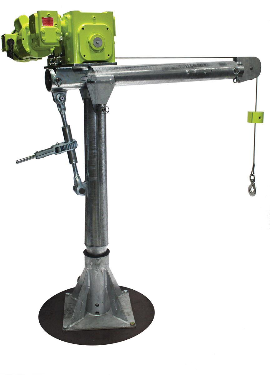 Davit crane product photo print