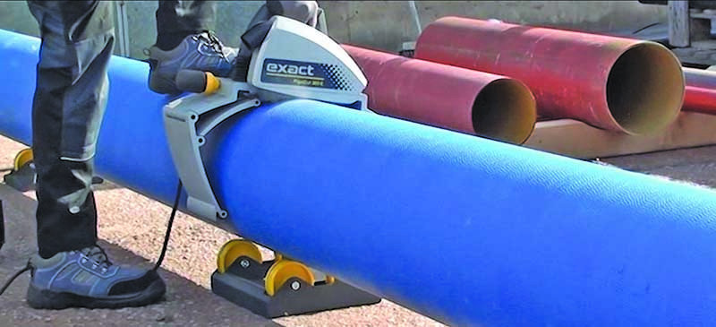 Exact Pipe Tools portable pipe saw