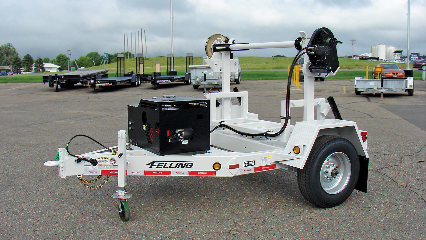 Felling Trailers Turret Reel Trailer