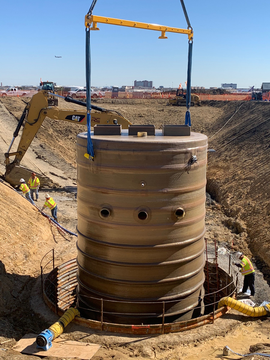 Fiber glass systems nov fiberglass wet wells and lift pump station systems