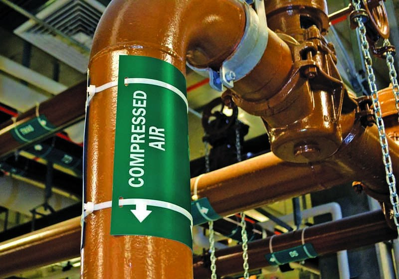 Graphic Products wastewater treatment pipe marking wall chart