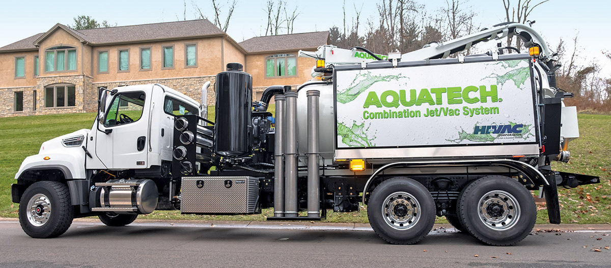 Hi vac aquatech b series combination sewer cleaner
