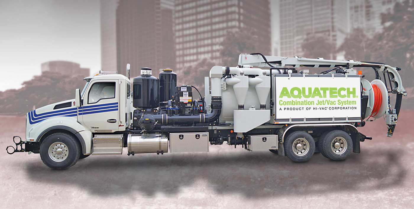Jet/Vac Combination Trucks/Trailers - Hi-Vac Corp. Aquatech Jumbo Combo