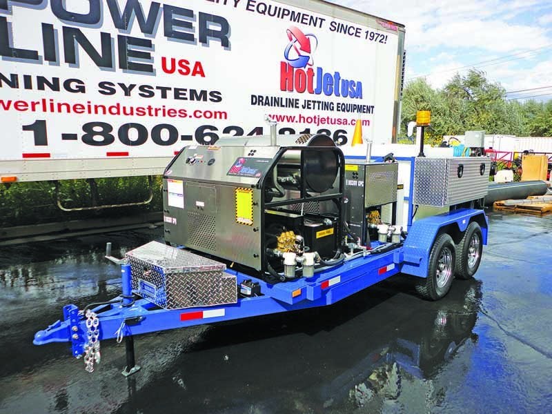 Hot Jet USA trailer-mounted jetter