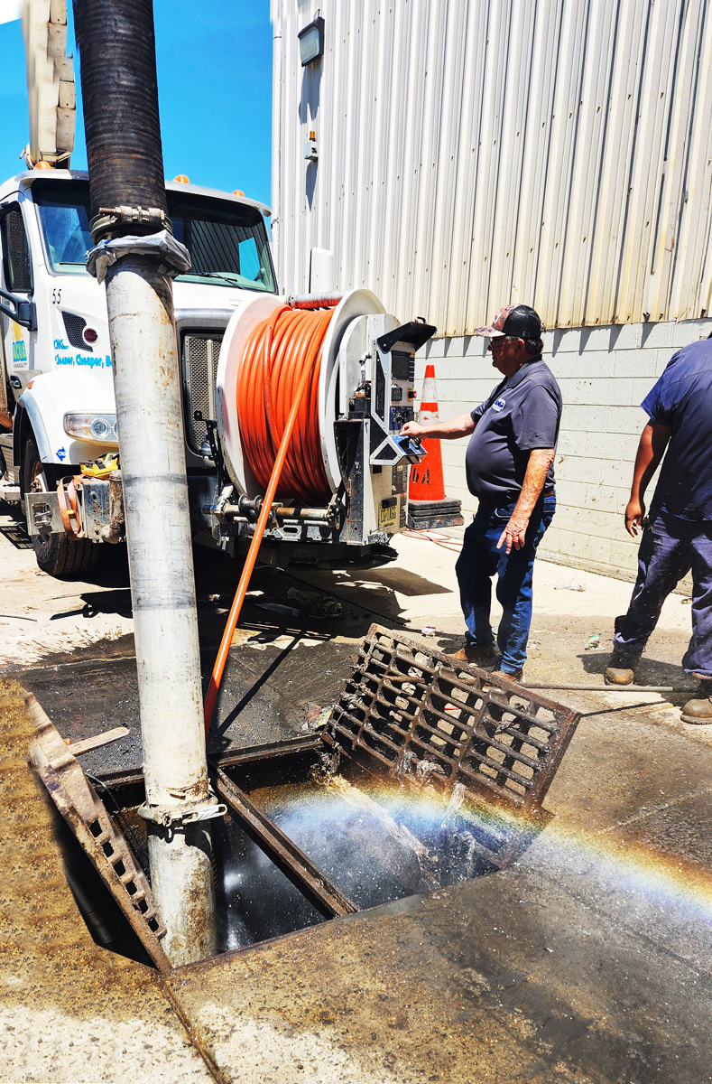Keg sewer cleaning onsite 1