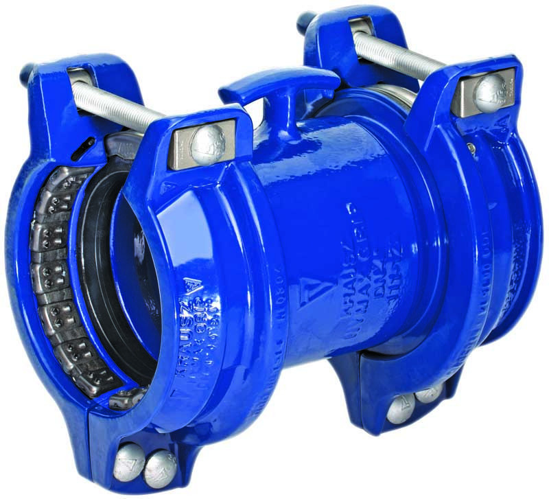 Krausz pipe coupling and flange adapter