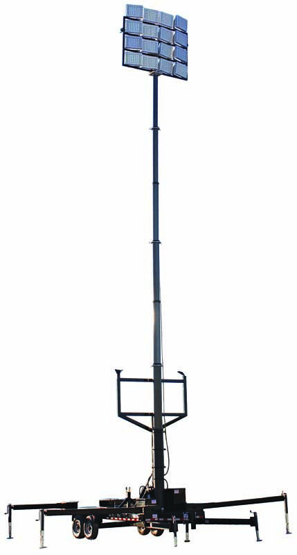 Larson 50-foot pneumatic light mast
