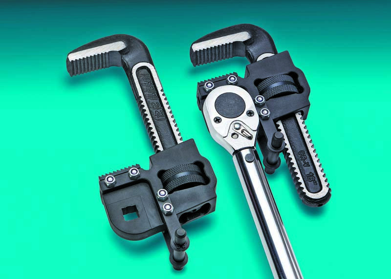 Lowell pipe wrench head adapter