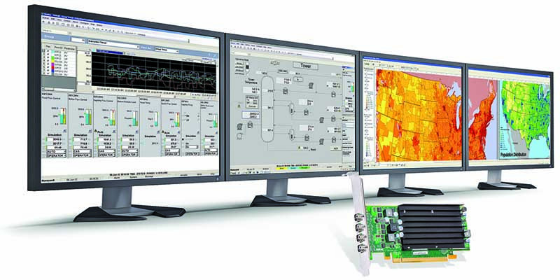 Matrox multi-display video card