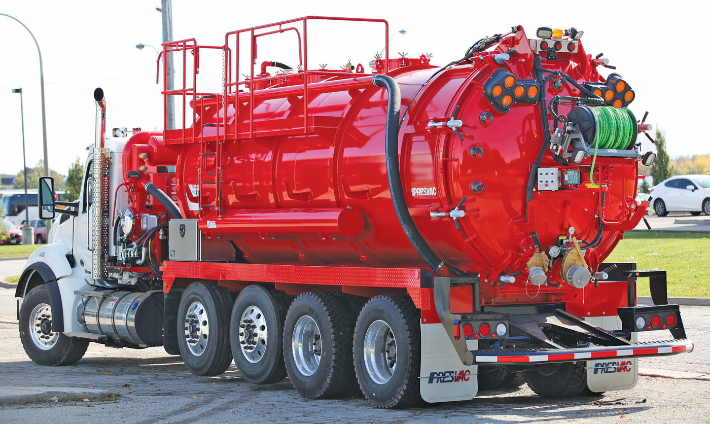 Jet/Vac Combination Trucks/Trailers - Presvac Systems jetting truck