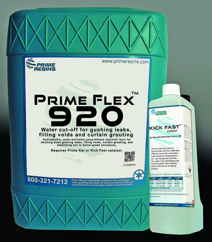 Infiltration and Leak Prevention - Prime Resins Prime Flex 920
