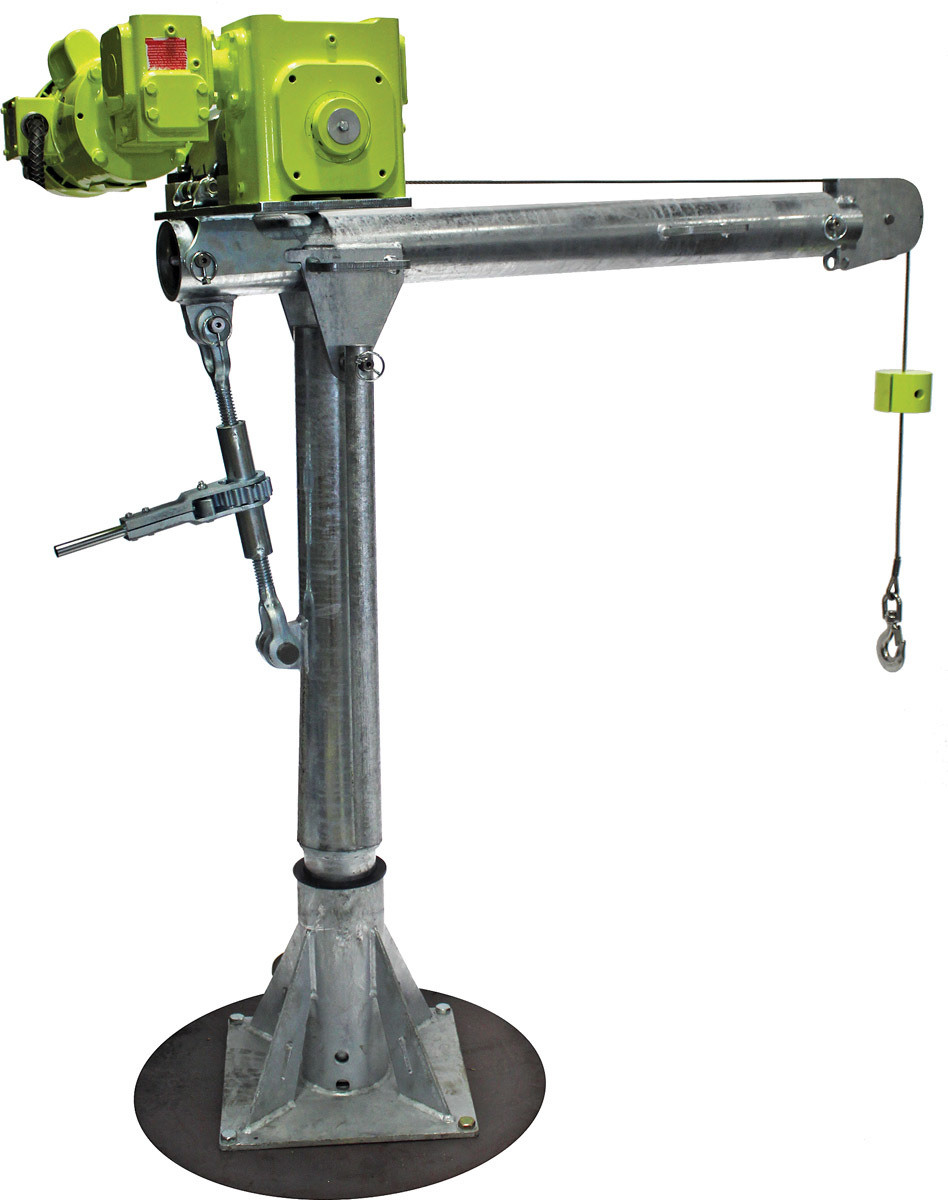 Product spotlight patterson mfg davit cranes