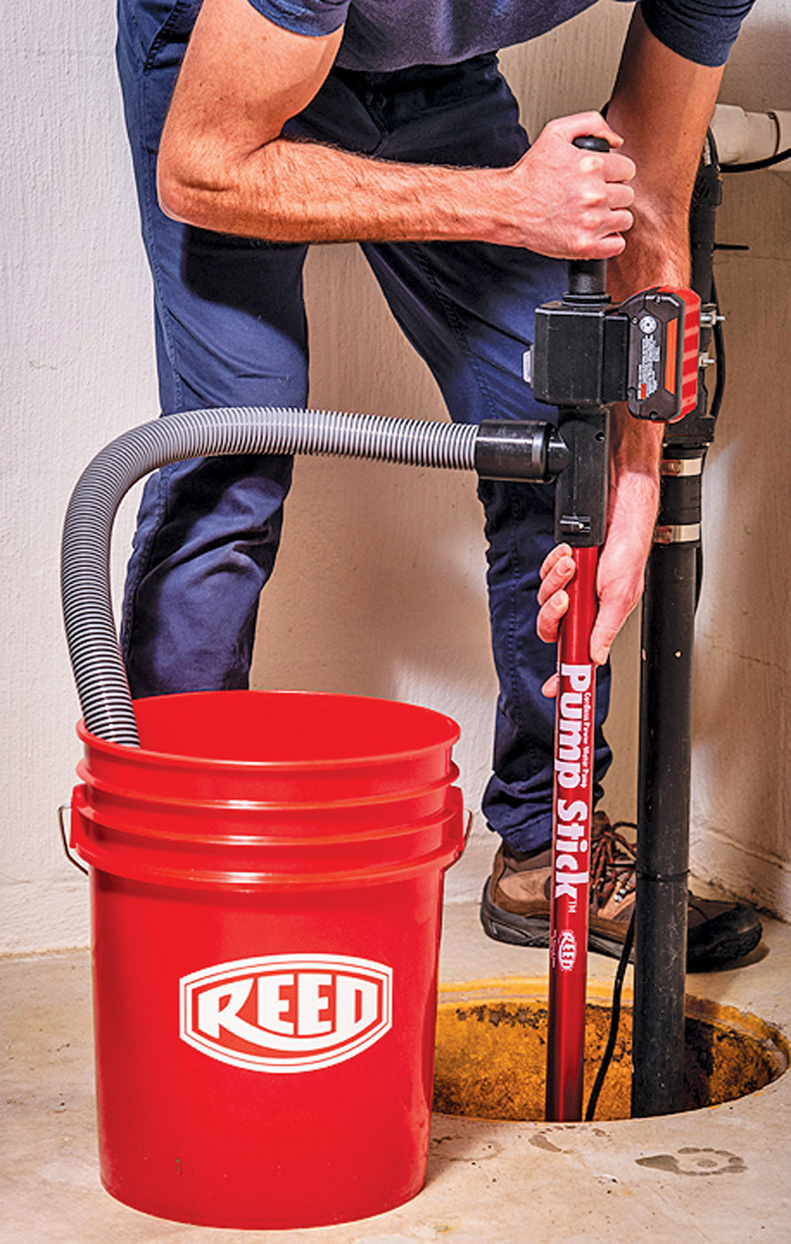 Reed pump stick