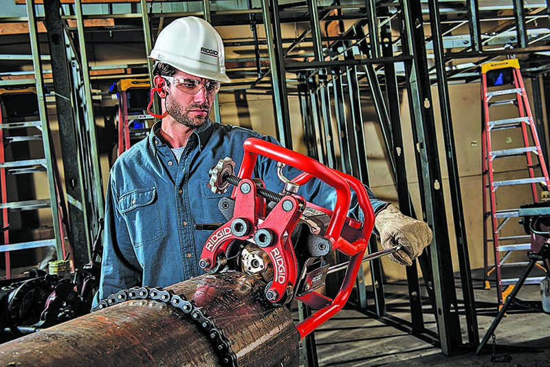 RIDGID transportable pipe beveller