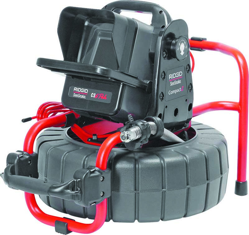 RIDGID camera reel, digital recording monitor