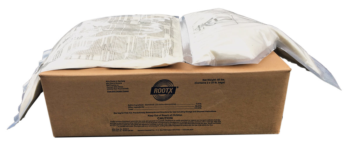 Rootx foaming root control 40 pound boxes