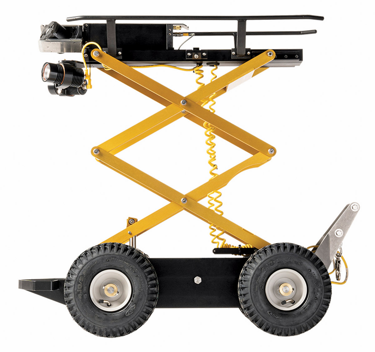 Subsite electronics steerable storm drain tractor