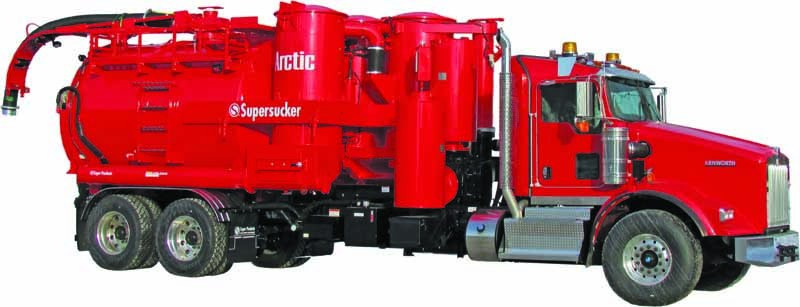 Super Products cold-weather vacuum truck