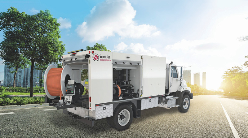 Super Products SuperJet truck-mounted jetter