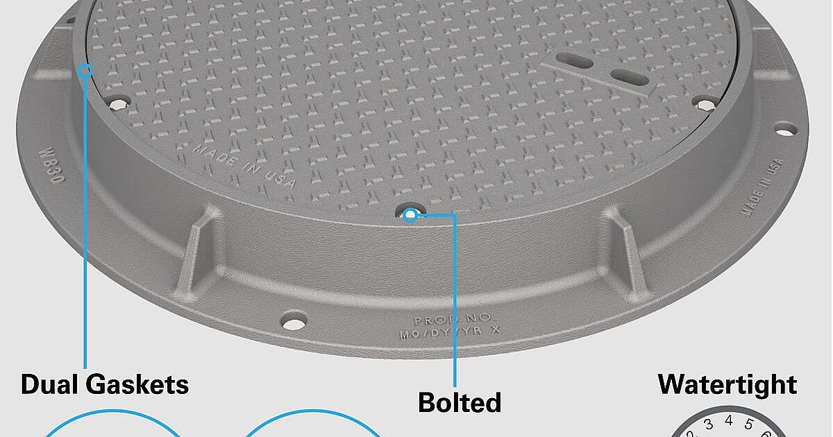 Watertight Access Assemblies Installed in… | Municipal Sewer and Water