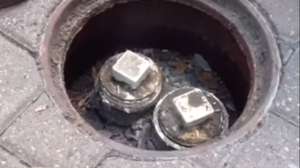 Plumber pipe cover acrobatics