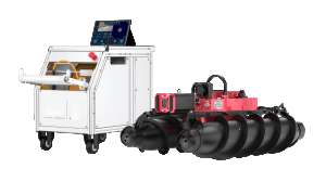 Fiberscope floating pipe inspection robot