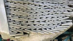 Stacked liners in truck going to jobsite