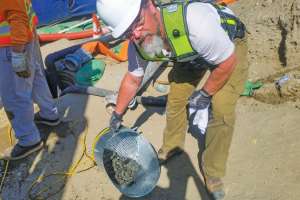 High-Pressure Water Provides Cutting Power