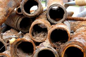 Corroded pipes