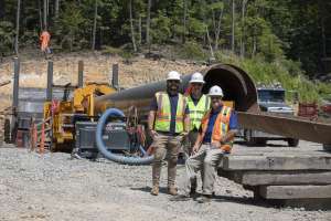 Pipeline Brings Water Through a Mountain