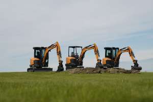 Case 3 ton miniexcavators