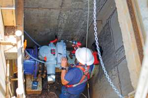 Chris Smith Replacing Backflow Valve Pump