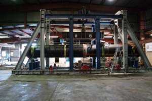Large diameter test set up at csi