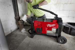Milwaukee tool m18 fuel sewer sectional machine