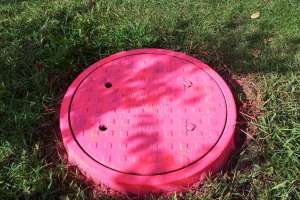 Pink Manhole Cover