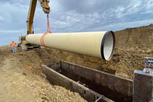 Pipe Install East Of Carrington Nd